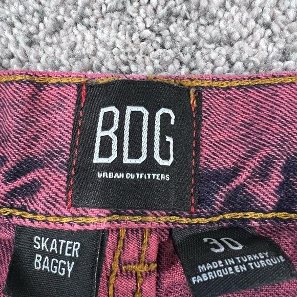 BDG Urban Outfitters Pink Washed Skater Baggy Jeans High Rise Women’s Size 30 - Picture 2 of 8
